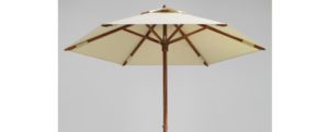 Round Teak umbrella