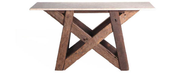 Dining table solid wood web -
