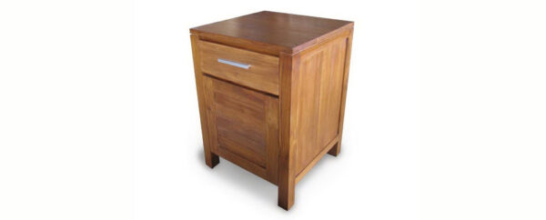 Groove Bedside Cabinet with Door 1 -