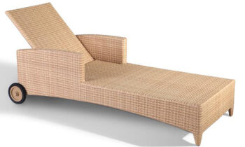 Marseille Sun lounger honey rattan - rattan furniture