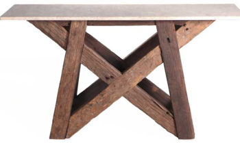 Dining table solid wood web - console