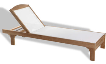 Teak Batyline Lounger