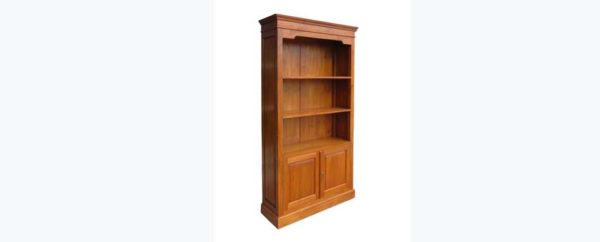 Westwood bookcase 3 Shelves 2 Doors 962x388 1 -