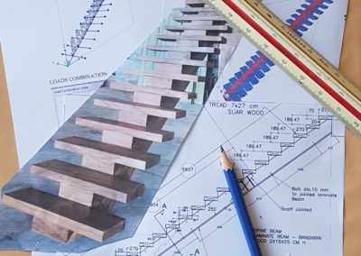 Mono Stringer Staircase for France