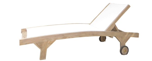 Curved Batyline Sun Lounger